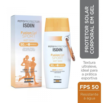 PROTETOR SOLAR ISDIN FOTOPROTECTOR FUSION GEL SPORT WET SKIN FPS50 89,5G