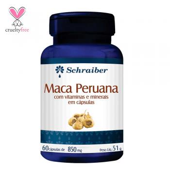 Maca Peruana Vitamina Com 60 Capsulas Schraibe