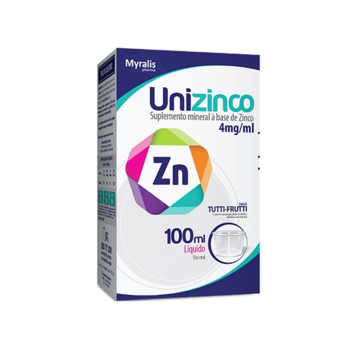 Unidadeszinco 17.60Mg/Ml Com 100Ml